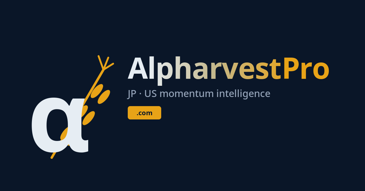 Daily US & Japan Momentum Stock Screening — RS, VCP, Minervini